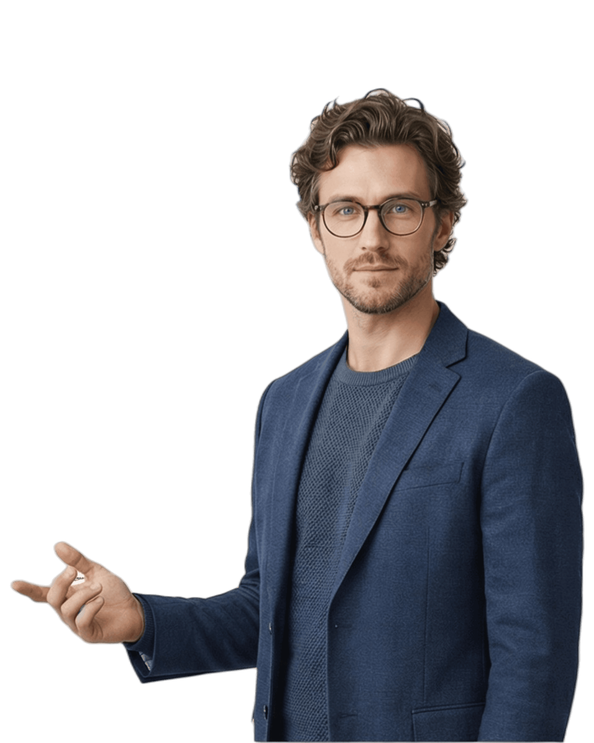 Вырезанный персонаж для hero-композиции